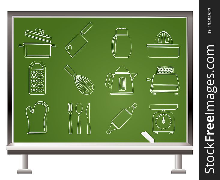 Kitchen and household Utensil Icons