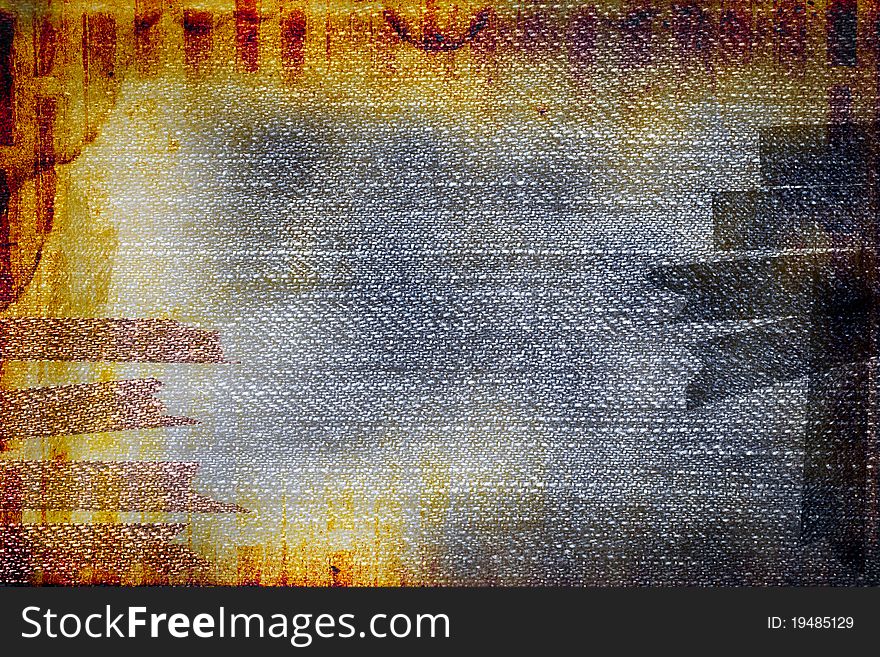 Grunge messy retro abstraction for using background