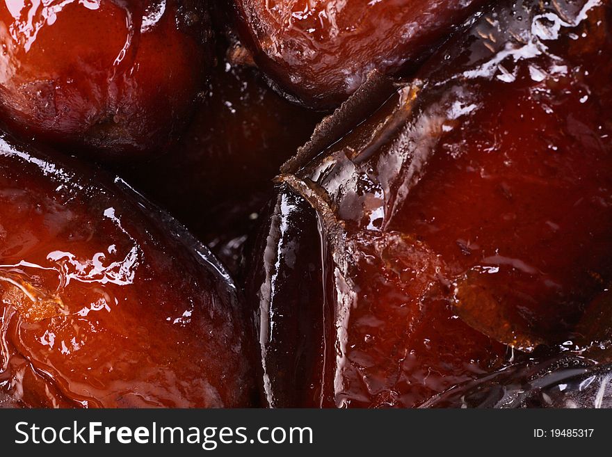 Dried date fruits background texture