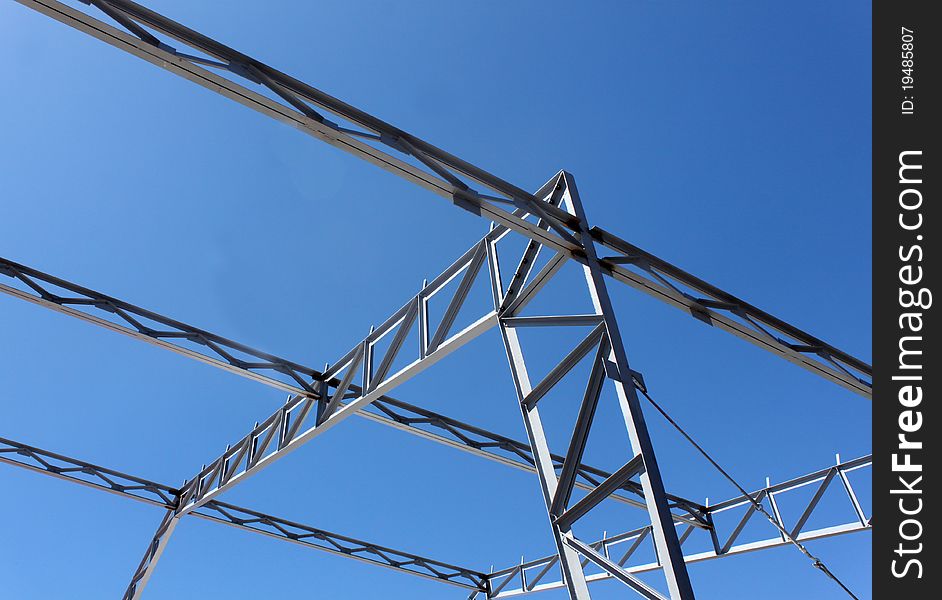 A typical steel structure for a new auditorium shed