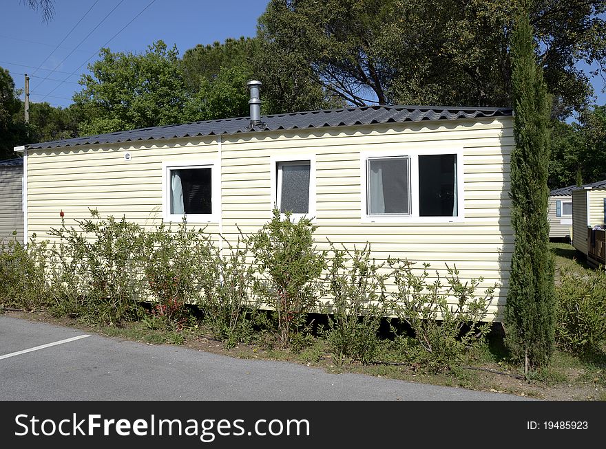 Camping bungalow at the seaside