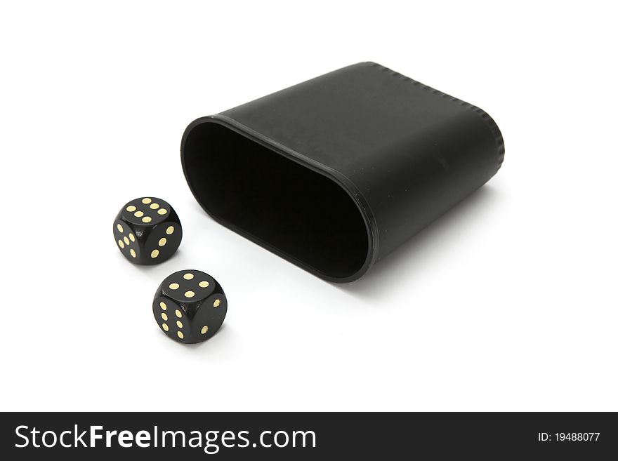 Dice with dice cup