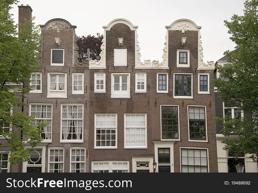 Classic old buildings in amsterdam. Classic old buildings in amsterdam
