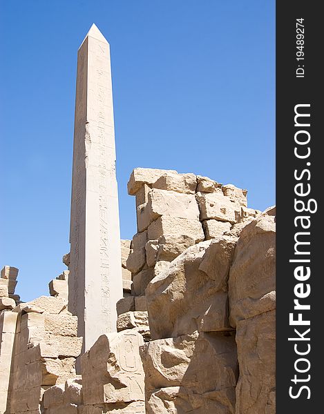 The Columns At Karnak Temple