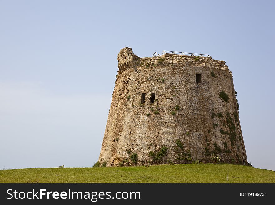 A old tower in the south of italy