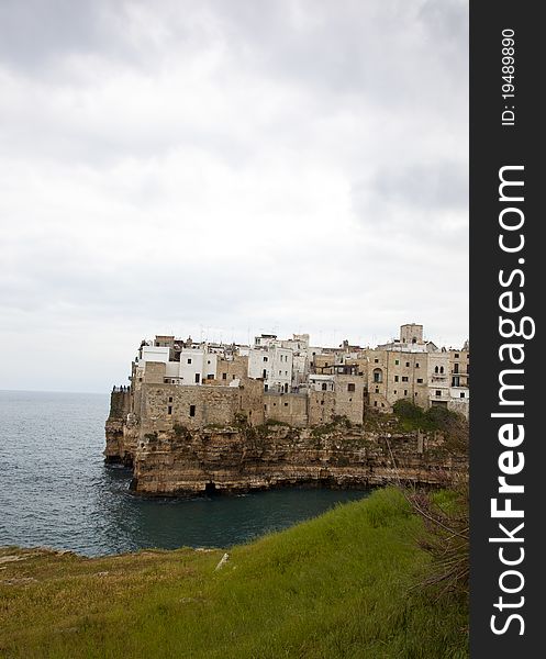 A old harbour in the south of italy