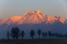 Snowy Mountain Peaks Stock Image Snowy Mountain Peaks Stock Image
