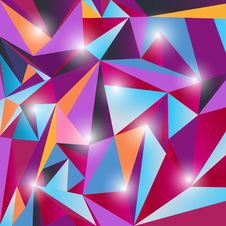 Multicolor Triangle Texture Stock Photography