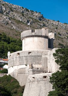 Walls Of Dubrovnik In Croatia Royalty Free Stock Image