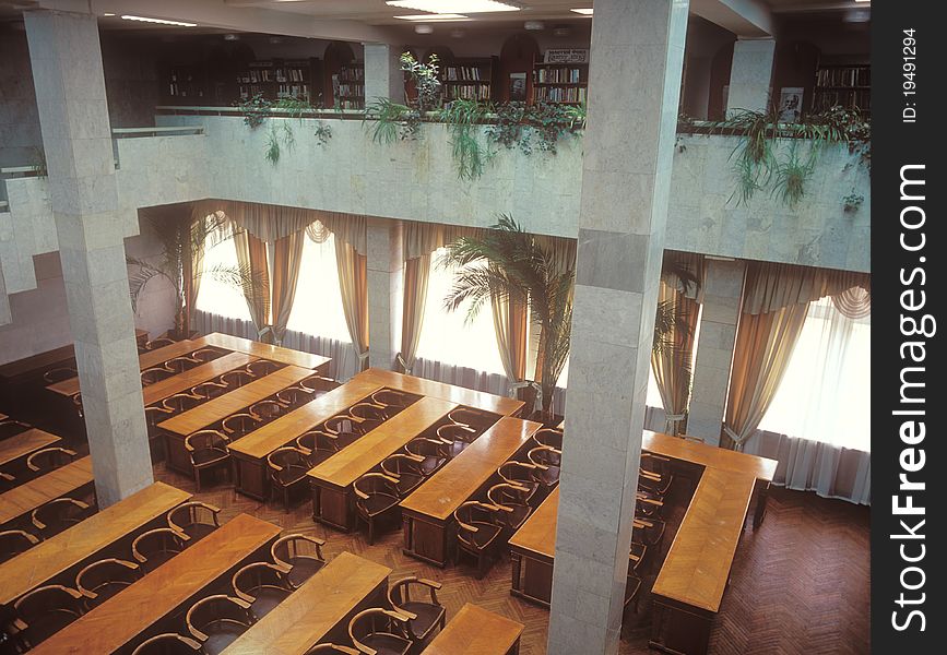 The lecture hall waits for students. Kyiv politechnical institute, Ukraine. The lecture hall waits for students. Kyiv politechnical institute, Ukraine.