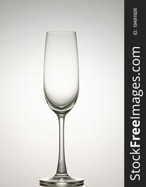 Light and Shadow of champagne glass. Light and Shadow of champagne glass