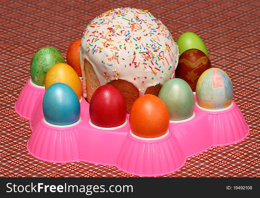 Easter cake and Eggs