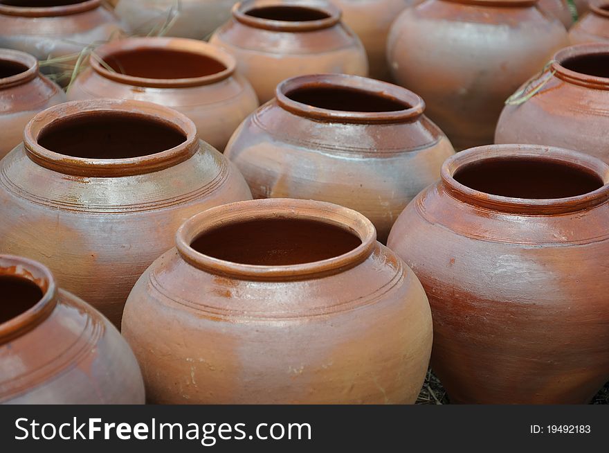 Folk Art. Ceramics. Pots