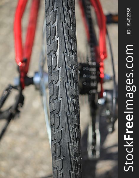 Tyre mountain bike black and grey