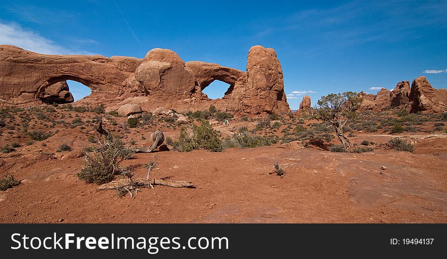 South and North Windows in Arches National Park