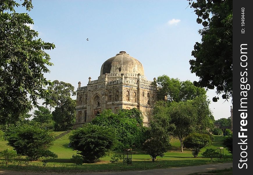 Temples in Lodi garden  in New Delhi, India