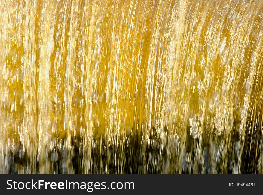 Blurry Waterfall In Evening Light