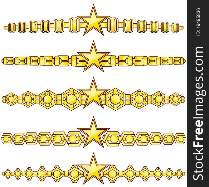 Gold Dividers With Star