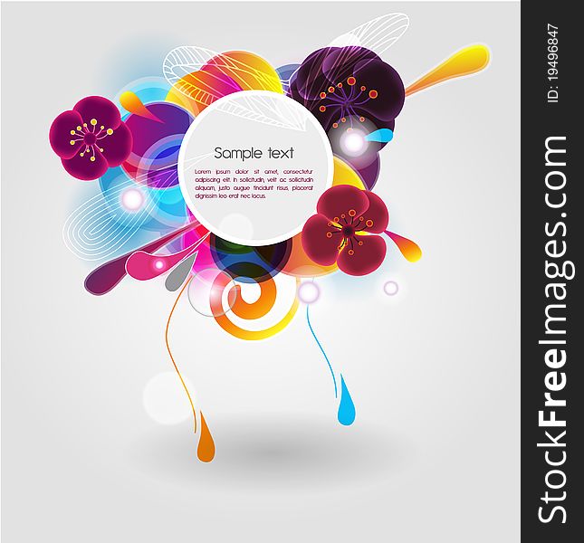 Bright business background with multicolor shapes. Bright business background with multicolor shapes