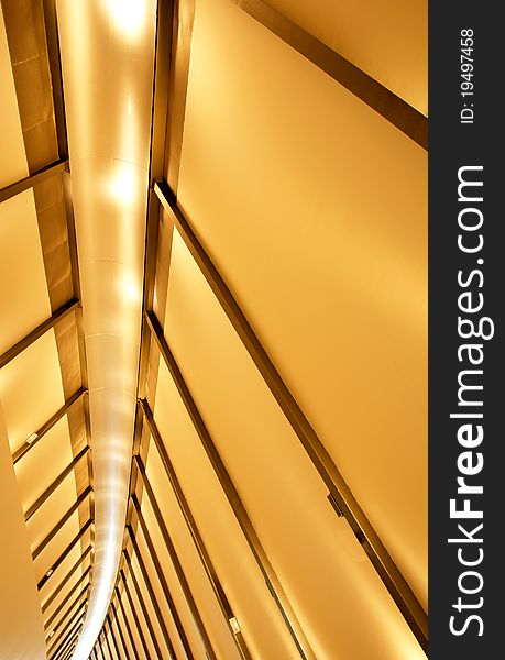 Footbridge indoor perspective (Expo Zaragoza - Spain)
