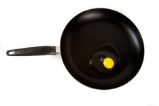 Egg On Frying Pan Stock Photos Egg On Frying Pan Stock Photos