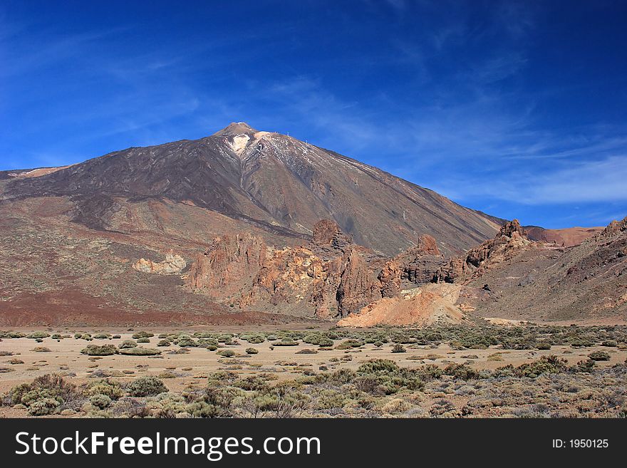 Teneriffe Spain - canary island - Volcano Teide. Teneriffe Spain - canary island - Volcano Teide