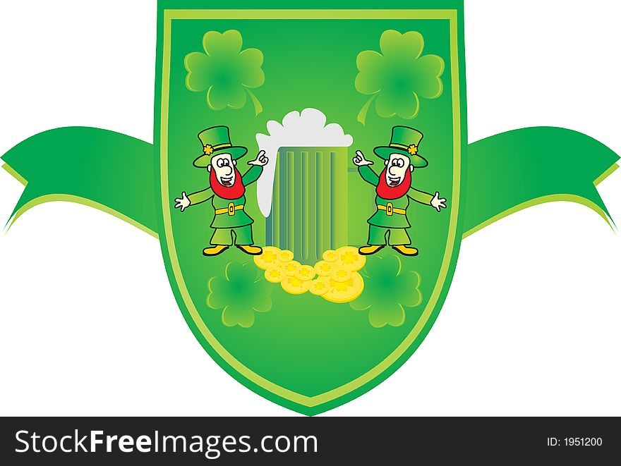 St. Patrick armour shield illustration