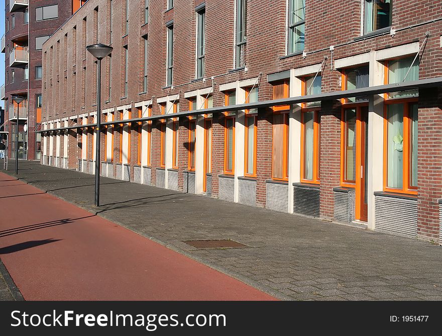 Public housing apartments in a modern suburb. Public housing apartments in a modern suburb