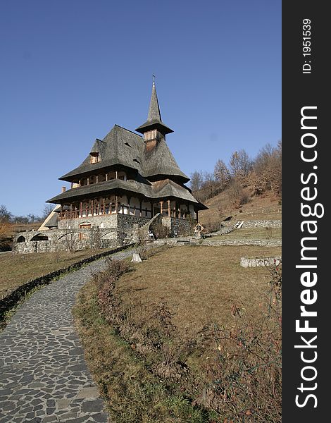 Wooden Building On A Orthodox Monastery III