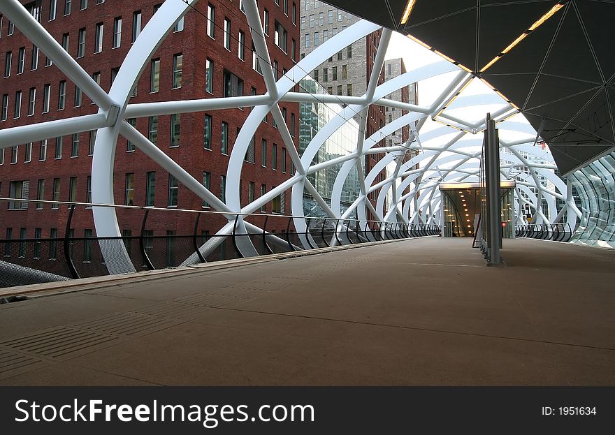 High speed trolley station platform