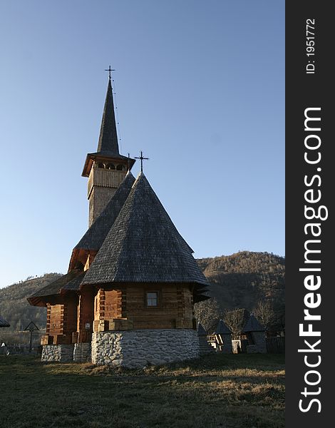 Wooden Church From Behind I