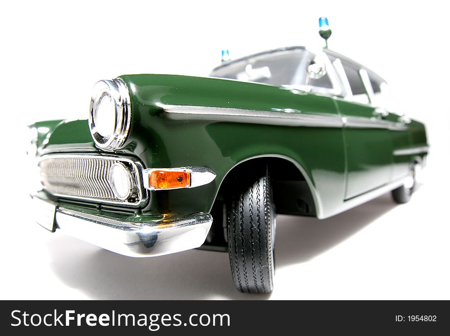 1961 German Opel KapitÃ¤n Police Scale Car Fisheye 3