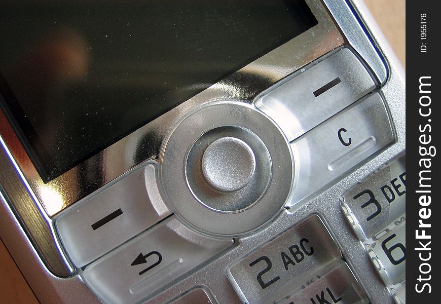 Buttons of a mobile phone. Buttons of a mobile phone.