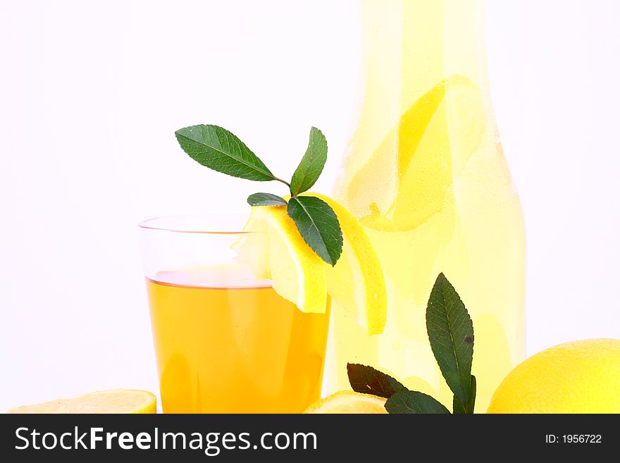 Lemons composition on pure white background. Lemons composition on pure white background