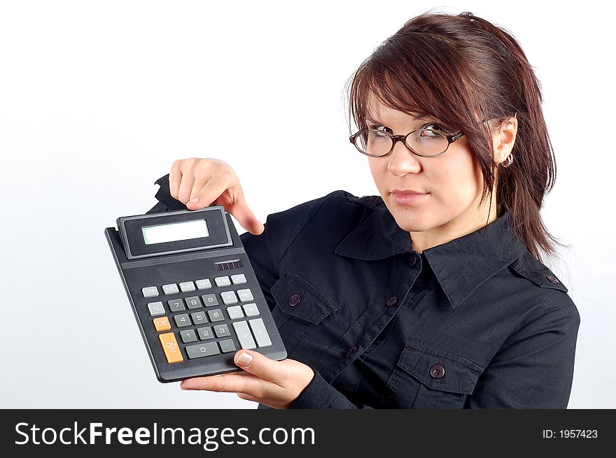Woman With Calculator