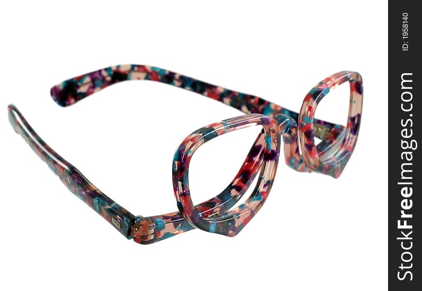 Fashion eyeglasses isolated, eyeglasses for fun