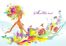Summer Girl Royalty Free Stock Image Summer Girl Royalty Free Stock Image
