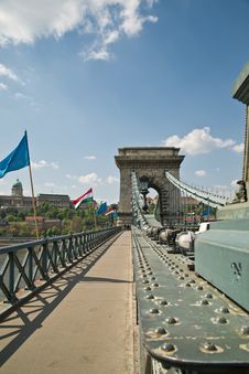 The Chain Bridge Royalty Free Stock Photography The Chain Bridge Royalty Free Stock Photography