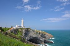 Lighthouse Of Cabo Mayor Royalty Free Stock Images