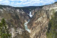 Lower Falls Yellowstone National Park Stock Photography