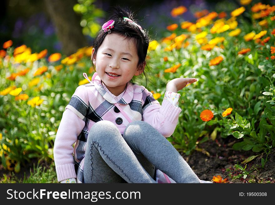 Chinese lovely pretty cute girl in sakura park. Chinese lovely pretty cute girl in sakura park