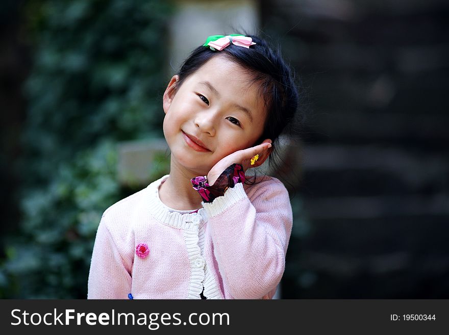 Chinese lovely pretty cute girl in the park. Chinese lovely pretty cute girl in the park