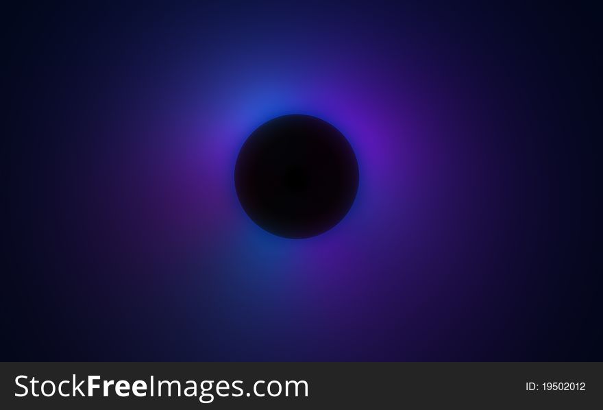Rendering 3d of an artistic eclipse colored in blue, magenta and cyan. Rendering 3d of an artistic eclipse colored in blue, magenta and cyan.