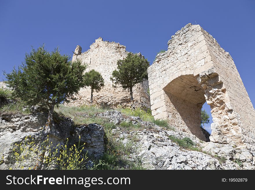 Ruins of the castle of the Templars in Spain. Ruins of the castle of the Templars in Spain