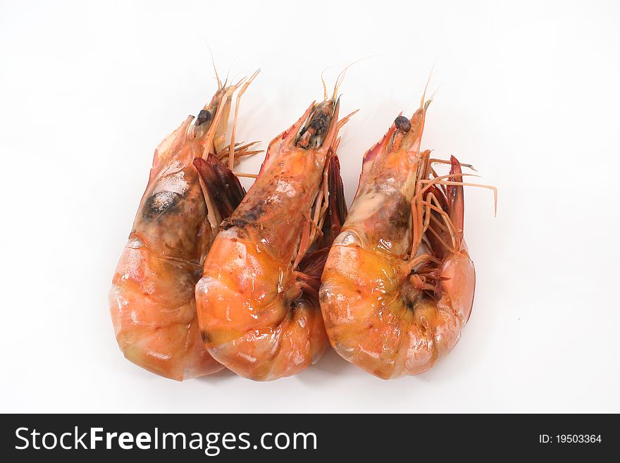 Cooked prawn is tasty and delicious seafood.