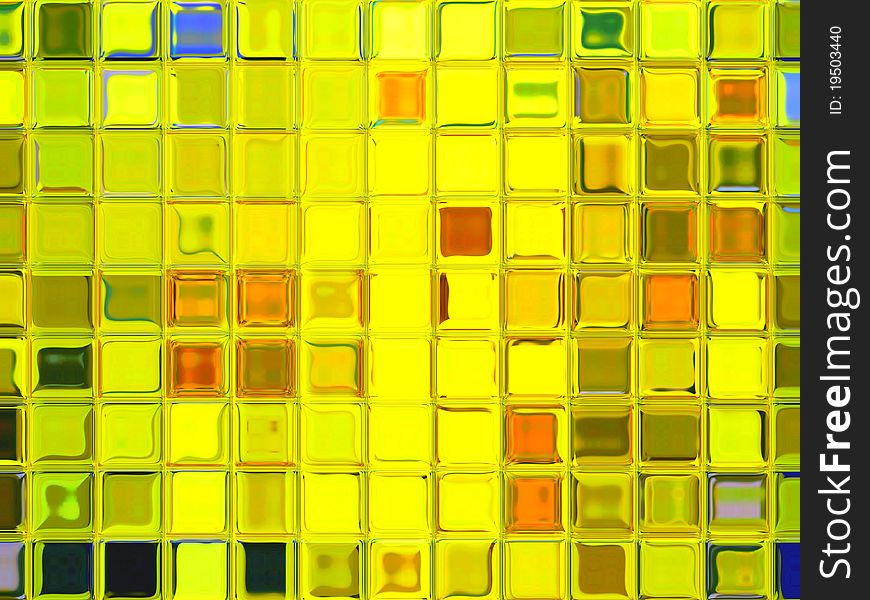 The effect multicolored tiles made of glass. The effect multicolored tiles made of glass