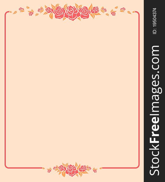 Background With Beautiful Roses.