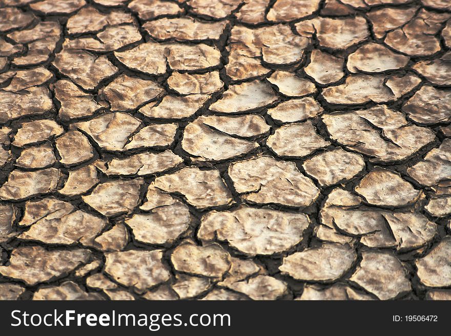 Background of cracked dry earth. Background of cracked dry earth
