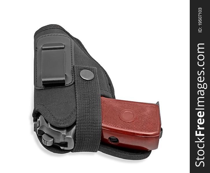 Russian handgun in a holster