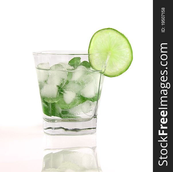 Mojito drink isolated on white background. Mojito drink isolated on white background